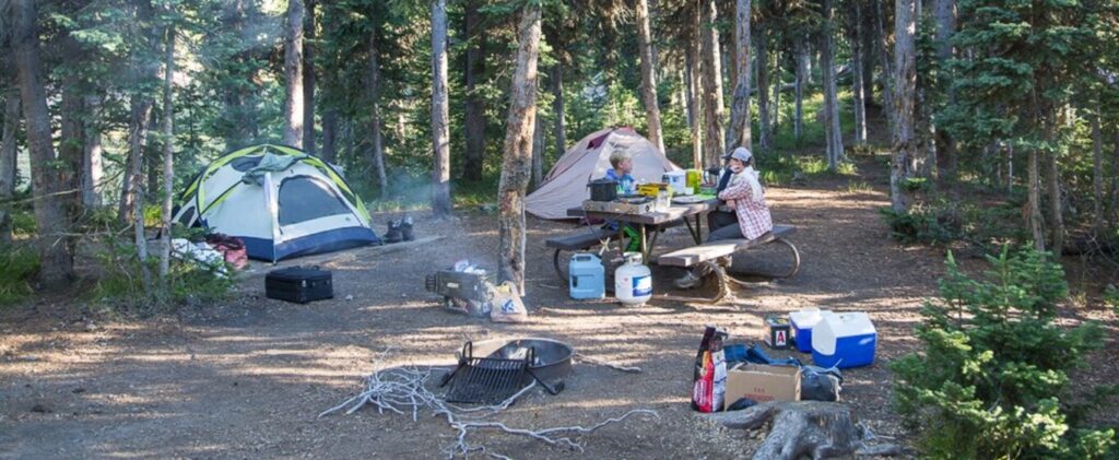 camping at Yellowstone